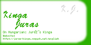 kinga juras business card